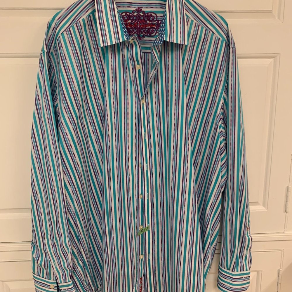 Robert Graham Men's Long Sleeve Dress Shirt Size 3XL